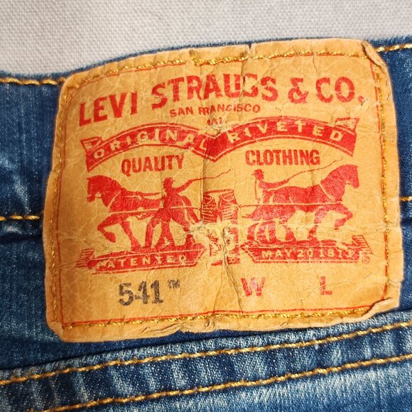 Levi's 541 jeans athletic taper men's W50L32 denim blue medium washed stretch - Picture 5 of 12